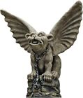 Gothic Chained Gargoyle Statue Sculpture  Medieval Cathedral Yard Ornament Decor