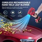 Bullseye Blower Rechargeable Cordless Leaf Dust Air Blaster 21 000 Rpm With 20v