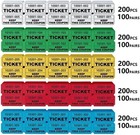 1000 Pcs Raffle Tickets Roll  50 50 For Small  5 Colors 