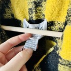 Nwt An Ren New York Yellow Plaid Button Up Vintage Winter Jacket - Wearable Art