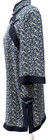 Modern Cheongsam  qipao  Blue Floral Dress Size Xxl Traditional Mandarin Collar