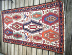 Rare Antique Judaica Moroccan Wool Rug With Animals Horses And Dreidel