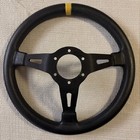 Momo Steering Wheel Mod 08 Deep Cone 350mm Black Leather 