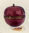 Plum With Tart Phb  Porcelain Hinged Box New In Box
