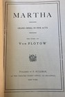Vintage 1920s Chicago Grand Opera Company Libretto Program Book For Martha