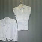 5 Piece All White Kids Tuxedo Size 4
