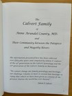 Anne Arundel County Maryland History - Calvert Family Genealogy Annapolis Book