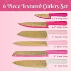 Paris Hilton 6 Piece Cutlery Set  Stainless Steel Blades  Jewel-shaped Handles