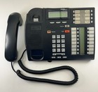 Nortel Norstar T7316e Charcoal Avaya Desk Phone - Clean - New Handset Cord