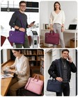 Ferkurn Laptop Case Bag For Women Men Briefcase Messenger Bag  15 6 16 Inch Red