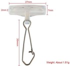50pcs Fishing Sinker Slide Fast Lock Braid Line Fishing Line Snap Swivel Clip Cl
