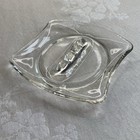 Vintage Holiday Inn Motel Ashtray Clear Glass Excellent Preowned Condition Mcm
