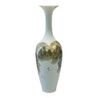Antique Chinese Qing Dynasty Eggshell Porcelain Vase With Hand Painted Landscape