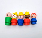 Vintage Fisher Price Little People Lot 12 Figures Circus Animals Sesame Street