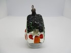 Antique Hand Blown Mercury Glass Cottage house Christmas Ornament