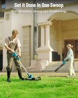 Seesii String Trimmer Edger Electric 12  Lawn Mower And Leaf Blower Combo Kit