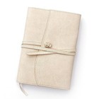 Leather Journal For Women Refillable Faux Leather Cover With A5 Lay-flat White