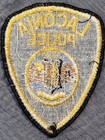     vintage Laconia Police New Hampshire Nh Patch Used   1893 Seal Usa Fbi          
