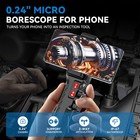 Endoscope Dual-rotation 360   Inspection Camera Articulating Borescope For Phone