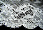 Antique 19c Alencon Lace Edged  Wide French Trim 54  Long  Piece Classy Design