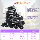 Adjustable Inline Skates For Kids And Teens Ages 4-16  All 8 Wheels Of Inline   