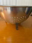 Vintage Aluminum Metal 10 5 Inch Strainer Colander With Handles Footed