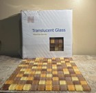 1x1 Pastilles Series Translucent Glass Mosaic Tile Frosted Matte Finish 12 12   in