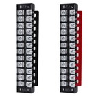 Dual Row 3-12 Positions 600v 15a 25a Screw Terminal Block Terminal Barrier Strip