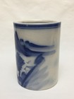 Chinese Blue And White Scenery Design Porcelain Brush Pot