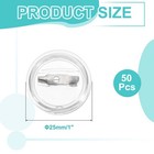 50pcs Acrylic Sewing Buttons Pin Clear 1  Button Maker Badges
