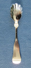 Knowles   Ladd Coin Silver Scalloped Sugar Spoon 1864-1875