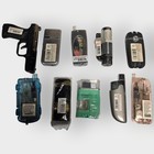 Vintage Lot 10 Novelty Metal Butane Lighters-  New With Flaws- Phone Gun Flame