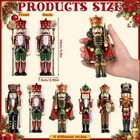 6 Pcs Christmas Nutcracker Decor 5 9   Wooden Nutcracker Soldiers