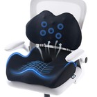 Extra Large Memory Foam Seat Cushion - Lumbar Support Pillow For Sciatica Relief