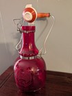 Vintage Benjamin Arthur 2l Ruby Red Glass Beer Growler Run Of The Mill Maine