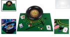 Roulette Wheel Set 16 Inch With Blackjack Table Felt Chips Cards Casino Game Kit