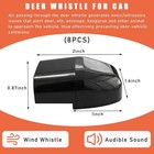 Shmzk 8 Pcs Deer Whistles For Car  Animal Warning 8 Pcs  Black 