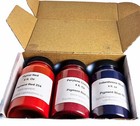 Pyrrol Red   Perylene  indanthrene Blue Pigment Dry   Set  3 X 4 Fl oz