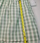 Vintage Green Plaid Check 13  Drop Dust Ruffle Skirt Queen Sz Westpoint Stevens