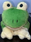 Ty Pillow Pals Ribbit Frog Stuffed Lovey Plush Green Yellow Excellent Clean 14   