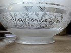 Larger Antique Acid Etched Glass Globe Lamp Shade Victorian Gas Oil 4 5    Fit