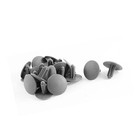 20 Pcs Gray Trim Panel Fastener Clips 6 5x5mm Hole For Car Auto Replacement