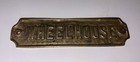 Vintage Solid Brass Wheelhouse  Metal Plaque Plate Sign Nautical Ship Sailboat
