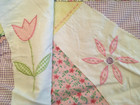 Valance    Patchwork   Appliqued Flowers   New Country Chic
