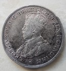 1915 H Australia One Florin 2 Shillings Silver Coin King George V Coat Of Arms