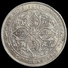 Straits Settlements 1 Dollar King Edward Vii 1907 Aunc Original Luster