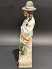 Vintage Porcelain Lionstone Whiskey Decanter Proud Indian 1969 Bar Ware