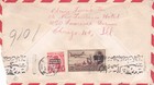Egypt 1955 Censored Airmail Cover Sent To Usa W Cairo Cd  Forwarded