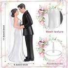 4 5  Wedding Bride And Groom Cake Topper Vintage Elegant Wedding Cake Topper Cou