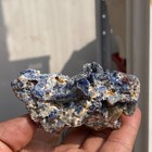 186g Rare Natural Sapphire Blue Corundum Rough Gem Mineral Cluster Specimen